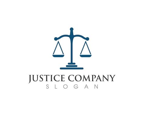 Logotipo De La Ley Vector De La Justicia Vector Premium