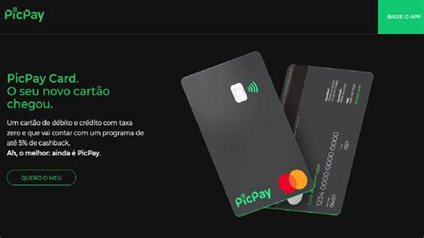 Novo Cart O Picpay Card Mastercard Ser Emitido Pelo Banco Original