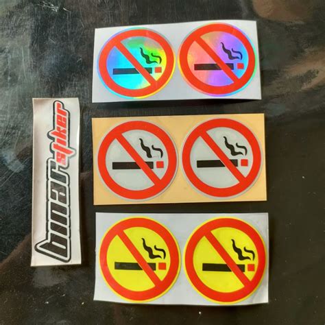 Jual Stiker Cutting Dilarang Merokok Shopee Indonesia