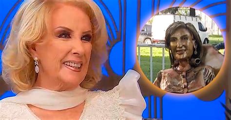 Mirtha Legrand reaccionó a la estatua que hicieron en su honor en Villa