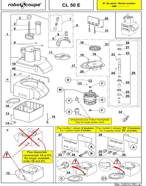 Robot Coupe R2 Dice Parts Diagram