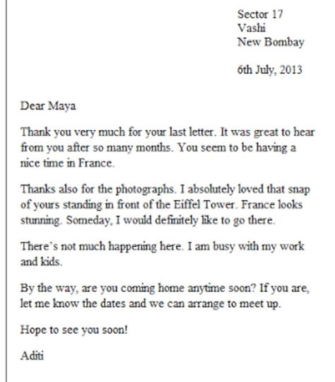 Proper Letter Format For Kids - Free Word Template
