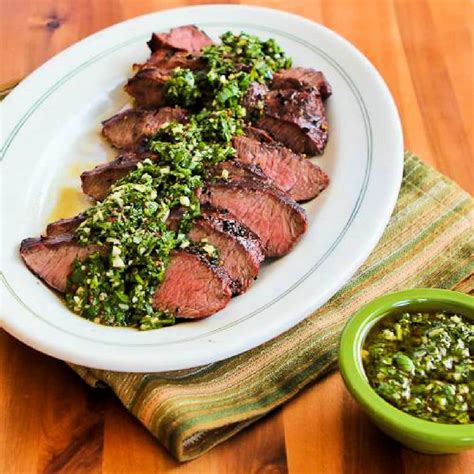 Grilled Flat Iron Steak With Chimichurri Sauce Mindtohealth