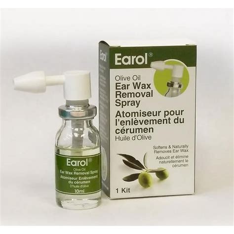 Earol Olive Oil Ear Wax Removal Spray Kit 10ml Naturally Removes Ear Wax