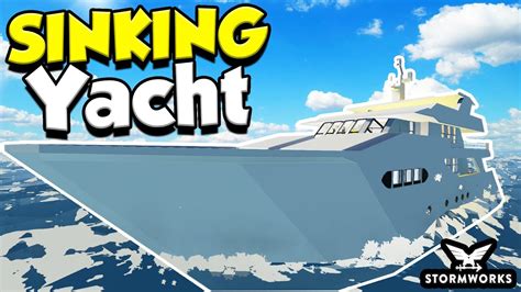 YACHT BLOWS UP IN MODDED WAVES Stormworks Sinking Ship Survival