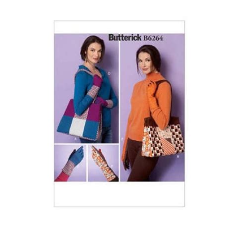 Butterick Pattern B Out Of Print Totes And Gloves Two Totes And