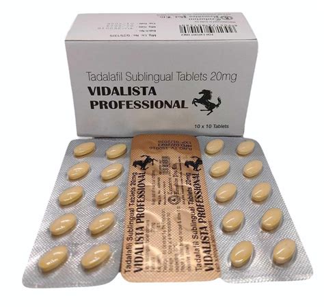 Vidalista Professional Tadalafil Sublingual Tablets Mg At Rs Box