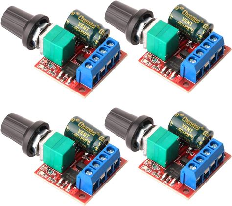 Gebildet 4pcs Mini Moteur Contrôleur de Vitesse PWM Regulateur de