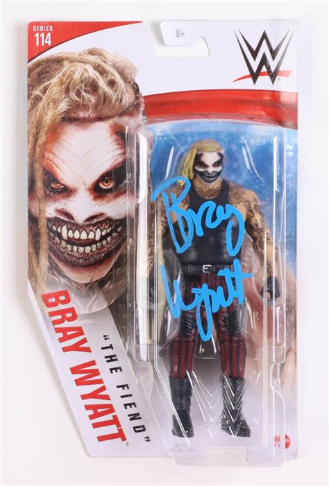 Bray The Fiend Wyatt Signed Wwe Mattel Action Figure Jsa Pristine