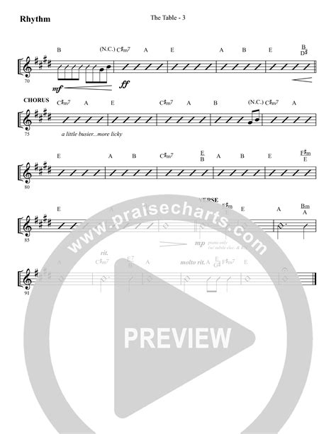 The Table Choral Anthem SATB Melody Sheet Music PDF Lifeway Choral