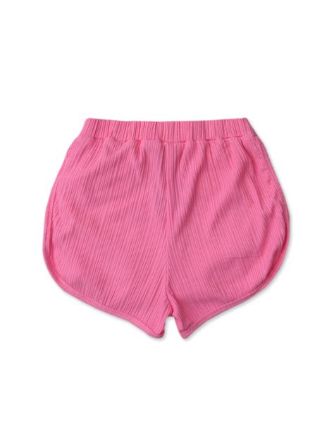 Buy Girls Ribbed Dolphin Shorts Size 4 Colour Pink Gingersnaps