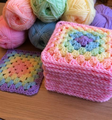 Pastel Rainbow Granny Squares The Crochet Swirl