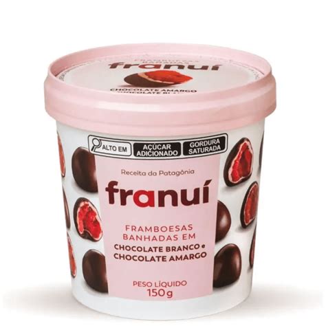 Framboesas Banhadas Chocolate Amargo FranuÍ 150g