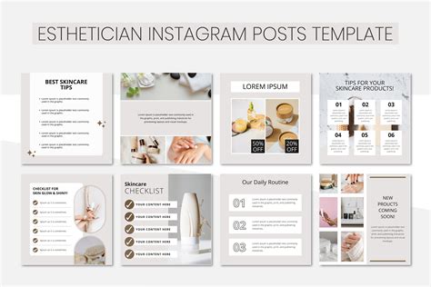 Esthetician Instagram Post Template By Snapybiz Thehungryjpeg