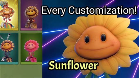 Every Sunflower Customization In Bfn Youtube