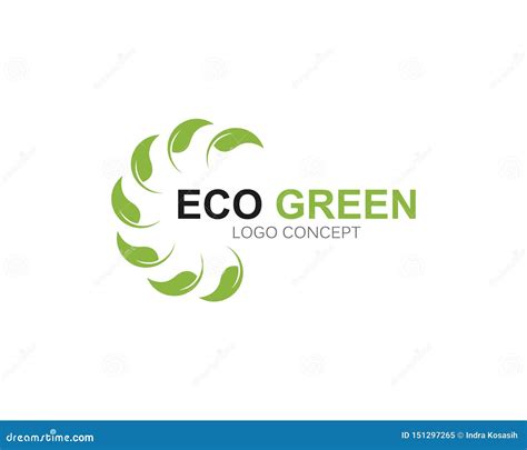 Logotipos Del Vector Verde Del Elemento De La Naturaleza De La Ecolog A