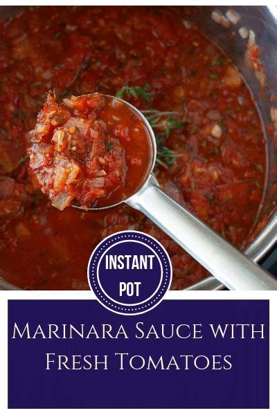 Instant Pot Marinara Sauce With Fresh Tomatoes For Pizza And Pastas Recipe Indian Food Recipes