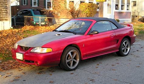 Red 1996 Ford Mustang GT Convertible MustangAttitude Photo Detail