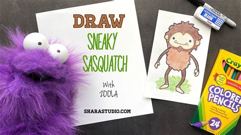 How To Draw A Sneaky Sasquatch Youtube