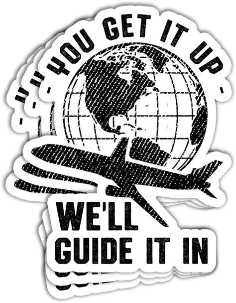 3 Pcs Pack Funny Air Traffic Controller Sticker Funny Aviation Stickers Air