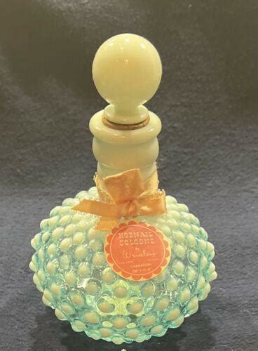 Vintage Fenton Hobnail Perfume Bottle Cologne By Wrisley