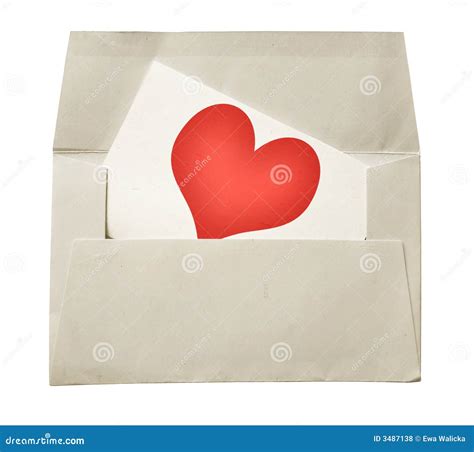 Nota E Envelope Do Amor Foto De Stock Imagem De Letras 3487138