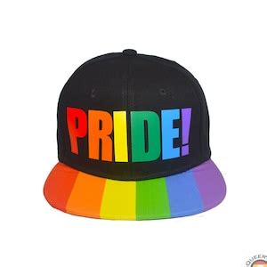 Sombrero Snapback Del Orgullo Gay Orgullo Queer Snapback Etsy Espa A
