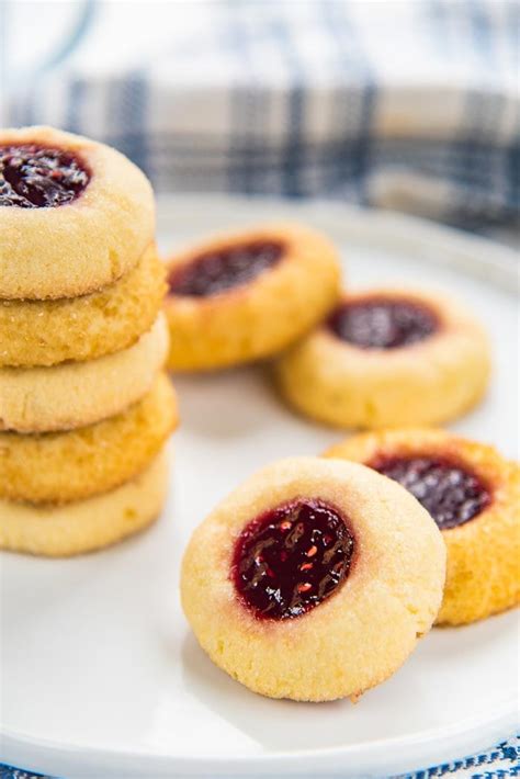 Classic Thumbprint Cookies The Flavor Bender