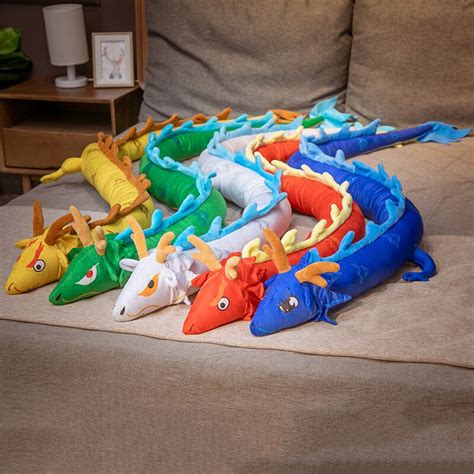 Simulation Long Dragon Plush Pillow 220 CM | Five Colors