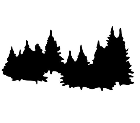 Pic > forest tree silhouette | Tree silhouette, Pine tree tattoo, Tree ...