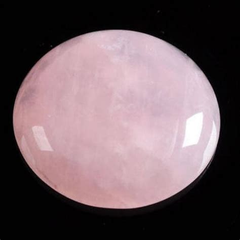 Mm Rose Quartz Round Flatback Cab Cabochon Etsy