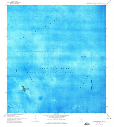 Classic Usgs East Bahia Honda Key Florida 75x75 Topo Map Mytopo