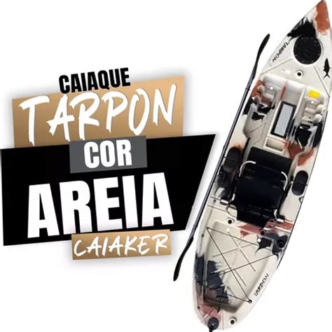 Kayak Tarpon Sin Pedal Con Paleta Y Silla Kayakista De Color Arena