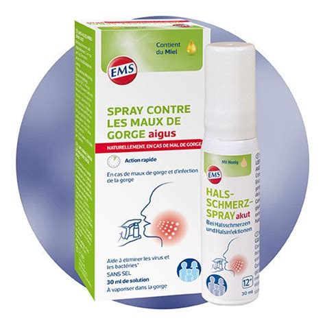 EMS Spray Contre Les Maux De Gorge Aigus Emser Emser