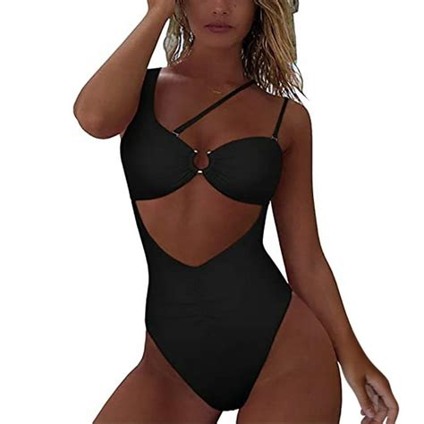 Lenago Womens Swimsuits Sexy One Piece Swimsuit Leopard Hollow Out