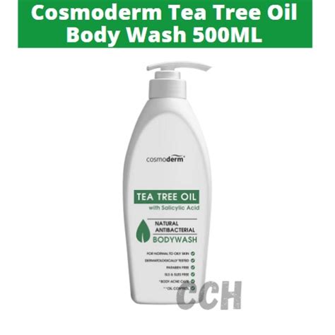 Cosmoderm Tea Tree Oil Body Wash 500ml Shopee Malaysia