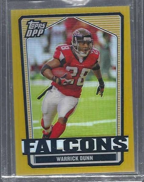 WARRICK DUNN 2007 TOPPS DPP DRAFT PICKS PROSPECTS GOLD REFRACTOR D 18