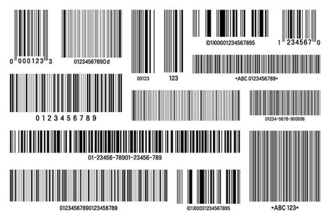 Ensemble de codes à barres d identification du produit code de suivi