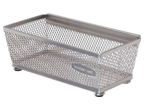 A Metal Mesh Basket With Wheels On The Bottom And Sides Is Shown In