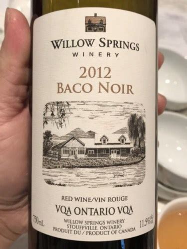 Willow Springs Winery Baco Noir Vivino Australia