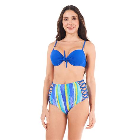 Estiva Balenli Kabilen Silikonlu Retro Bikini Nefti Ye Il U