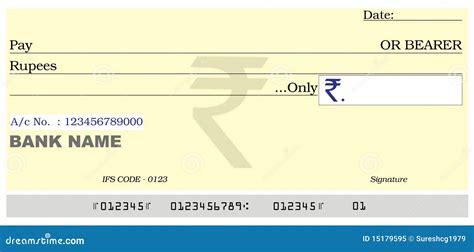 Blank Cheque Stock Illustration Illustration Of Credit 15179595