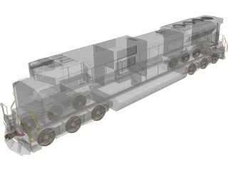 Norfolk Southern SD70ACe 3D Model - 3DCADBrowser
