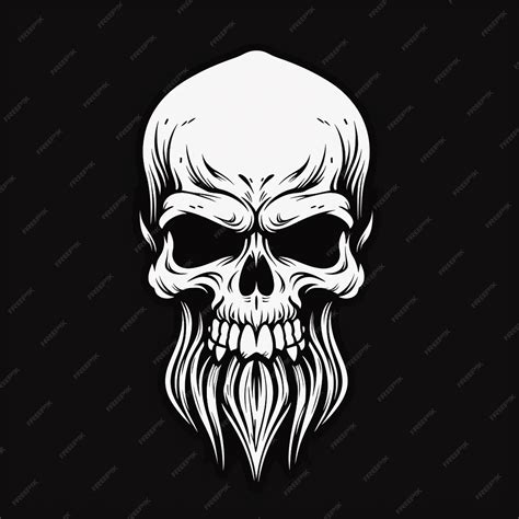 Premium Ai Image Skull With Crown Of Thorns