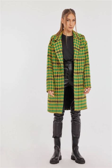 Plaid Coat Check Print Mindmatter
