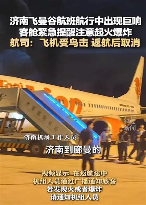 济南起飞航班遭鸟击返航？乘客：“发动机爆响冒火星”，客舱提醒注意起火爆炸，最新消息→ 每经网