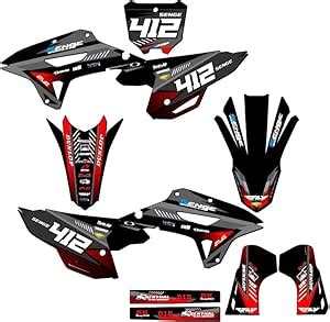 Amazon 2021 2023 CRF 450 RX Surge Black Senge Graphics Complete