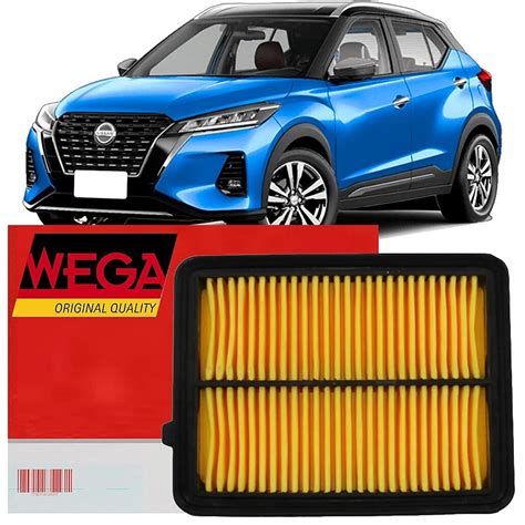 Filtro De Ar Do Motor Wega Nissan Kicks Flex Pcd Sua