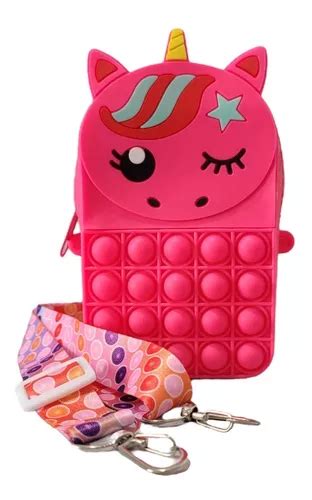 Pop It Bolsa Unicórnio Moeda Fidget Toy Mini Bolsa Flexivel MercadoLivre