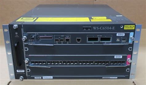 Cisco Catalyst Ws C6504 E 4 Slot Modular Chassis Supervisor 720 And Ws